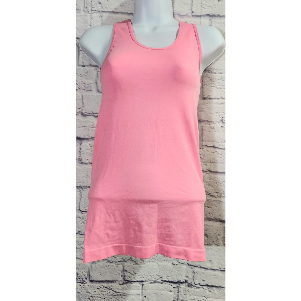 Love Charm Light Pink Round Neck Tank Top One Size Lightweight Soft Stretchy